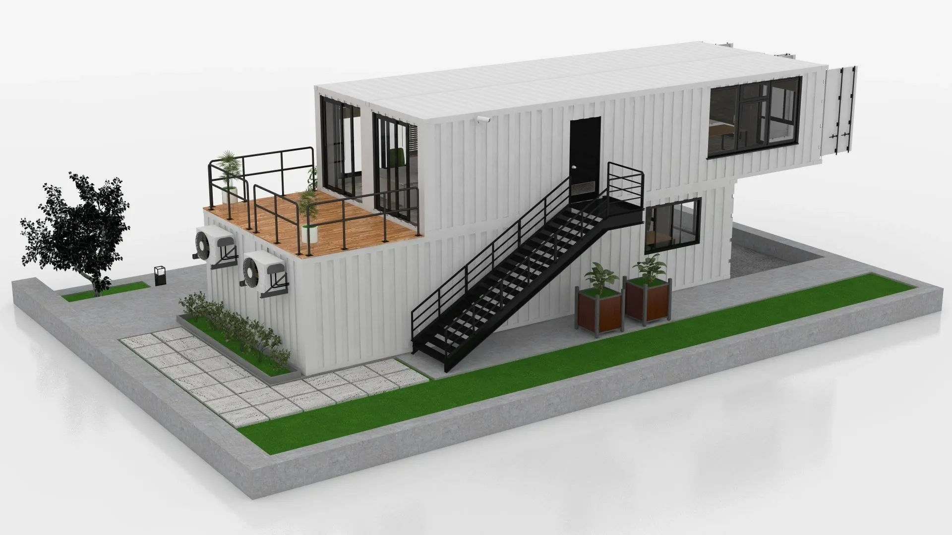 Space-Saving​-Container-Office-Building